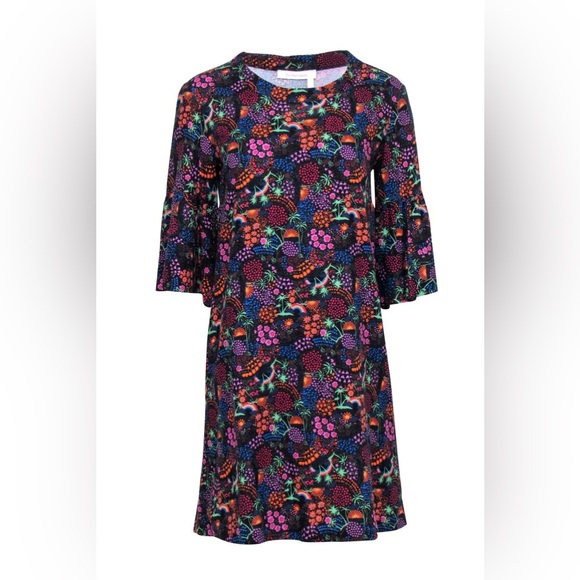 See By Chloe Dresses & Skirts - See by Chloe 36 (US 4) Vegas dress black multi-color floral print ruffle sleeves